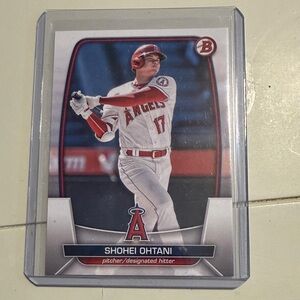 Baseball Trading Card with Red and White Uniform